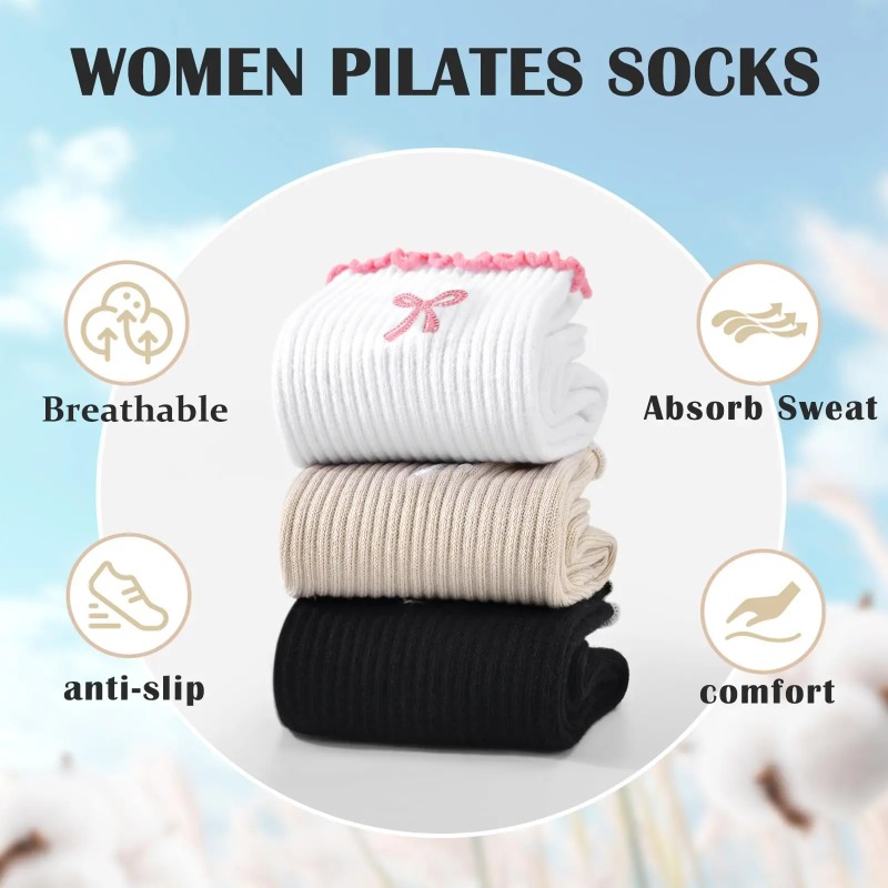 Pilates & Yoga Unleashed Studio Tuckahoe - Kaus Kaki Yoga Profesional, Tali Katun