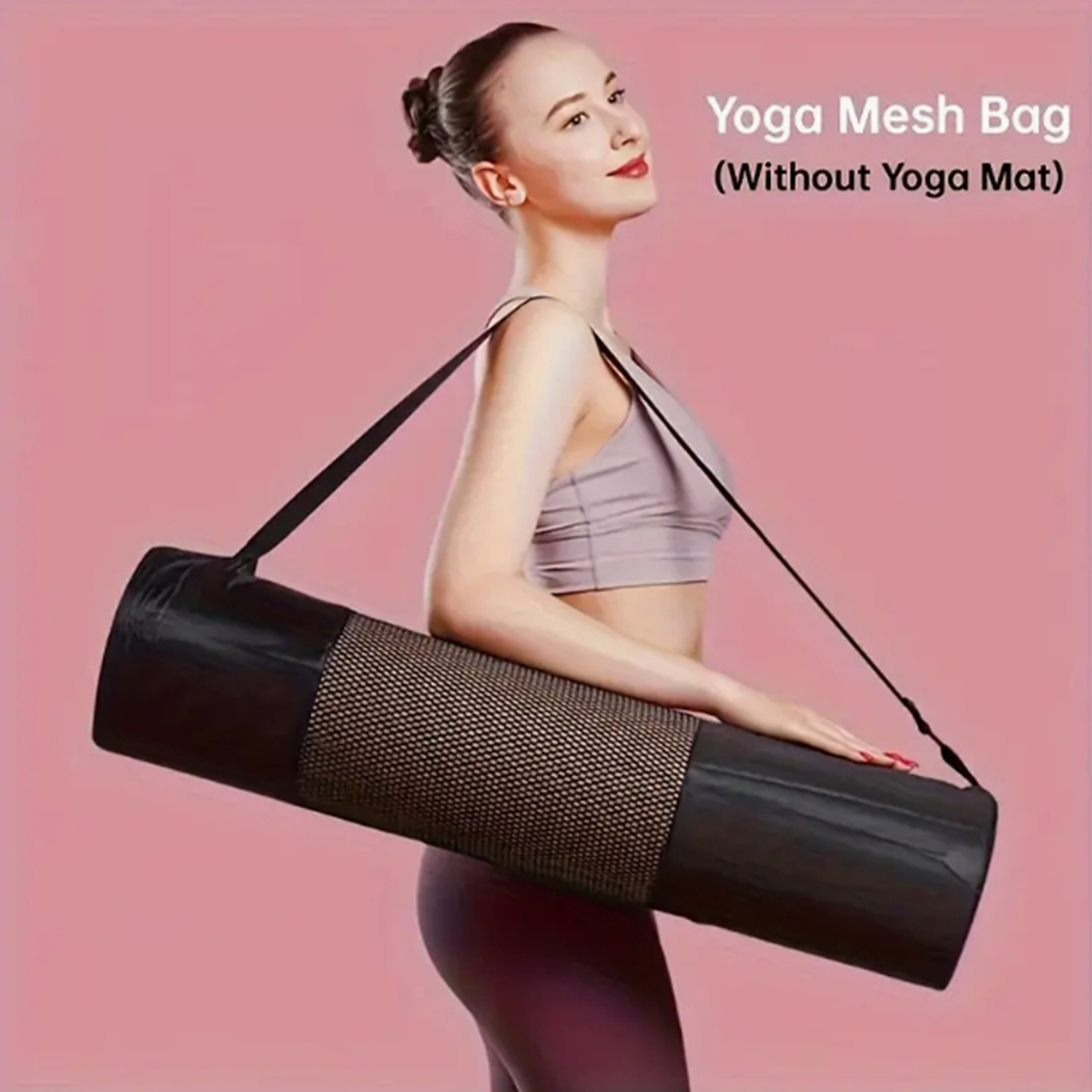 Pilates Yoga Gear - 1 Tas Jaring Penyimpanan Matras Yoga