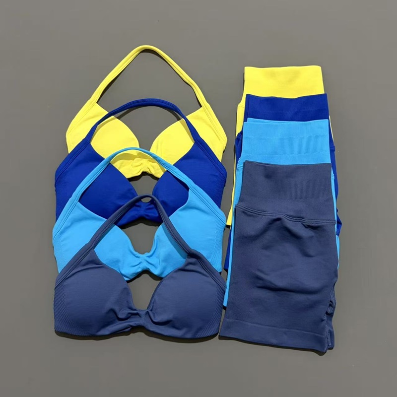 Pilates Yoga Gear - 2 Buah Set Olahraga HISTELLO Bra