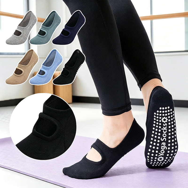 Pilates Yoga Ballet - Kaus Kaki Yoga Wanita Anti-Selip Tanpa