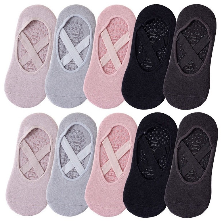 Pilates Yoga Barre - 1/3 Pasang Kaus Kaki Yoga Wanita