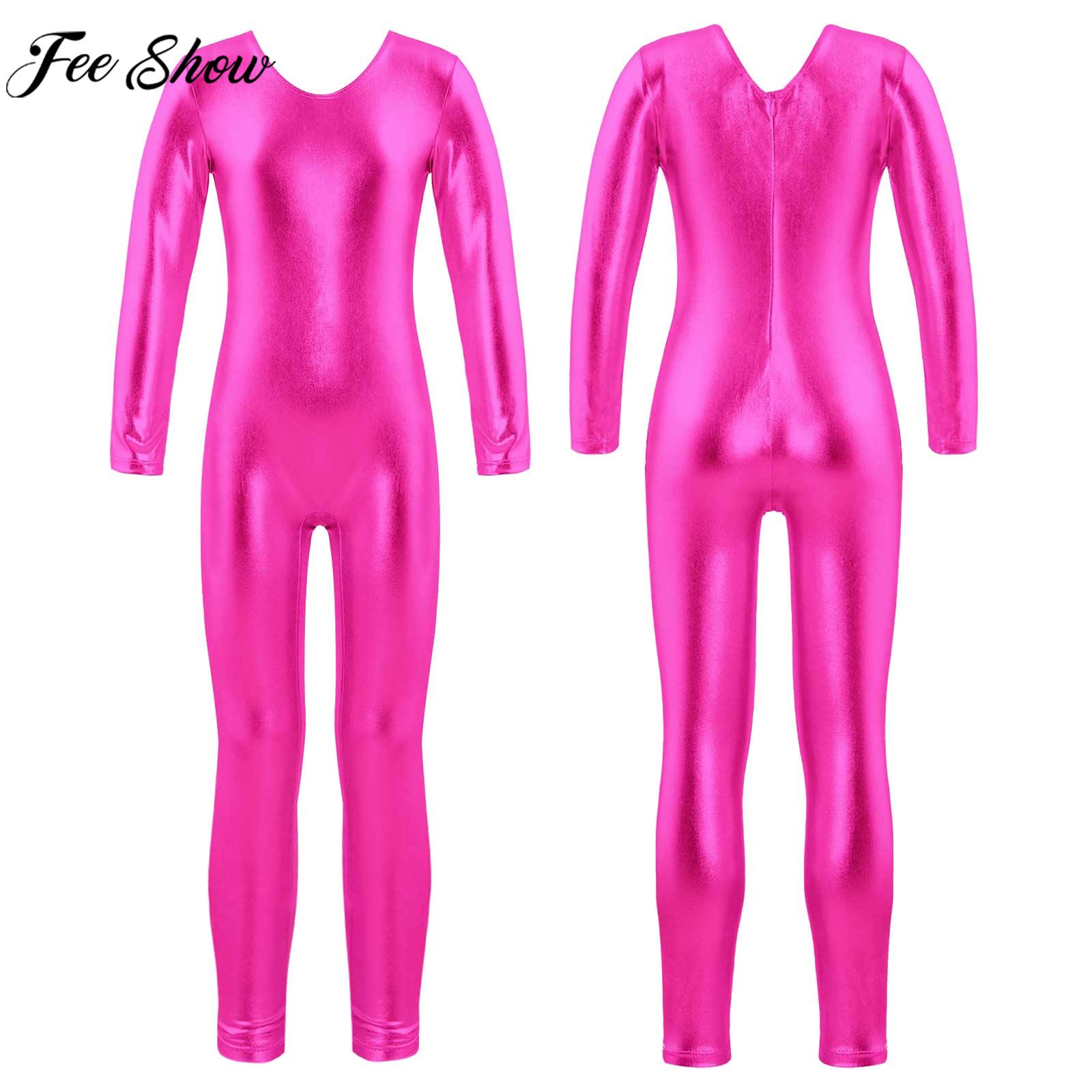 Pilates Yoga Ballet - Pakaian dansa kain Bronzing ritsleting lengan