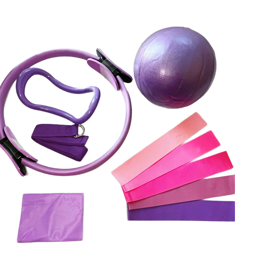 Pilates Yoga Logo - Set Latihan Kebugaran Resistance Gym Rumahan