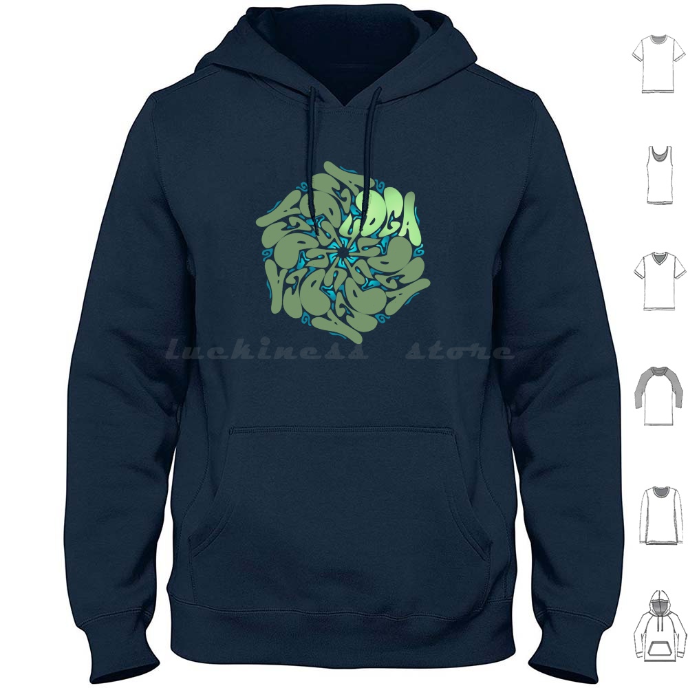 Pilates Yin Yoga - Hoodie Desain Yoga Mandala yang Menenangkan,