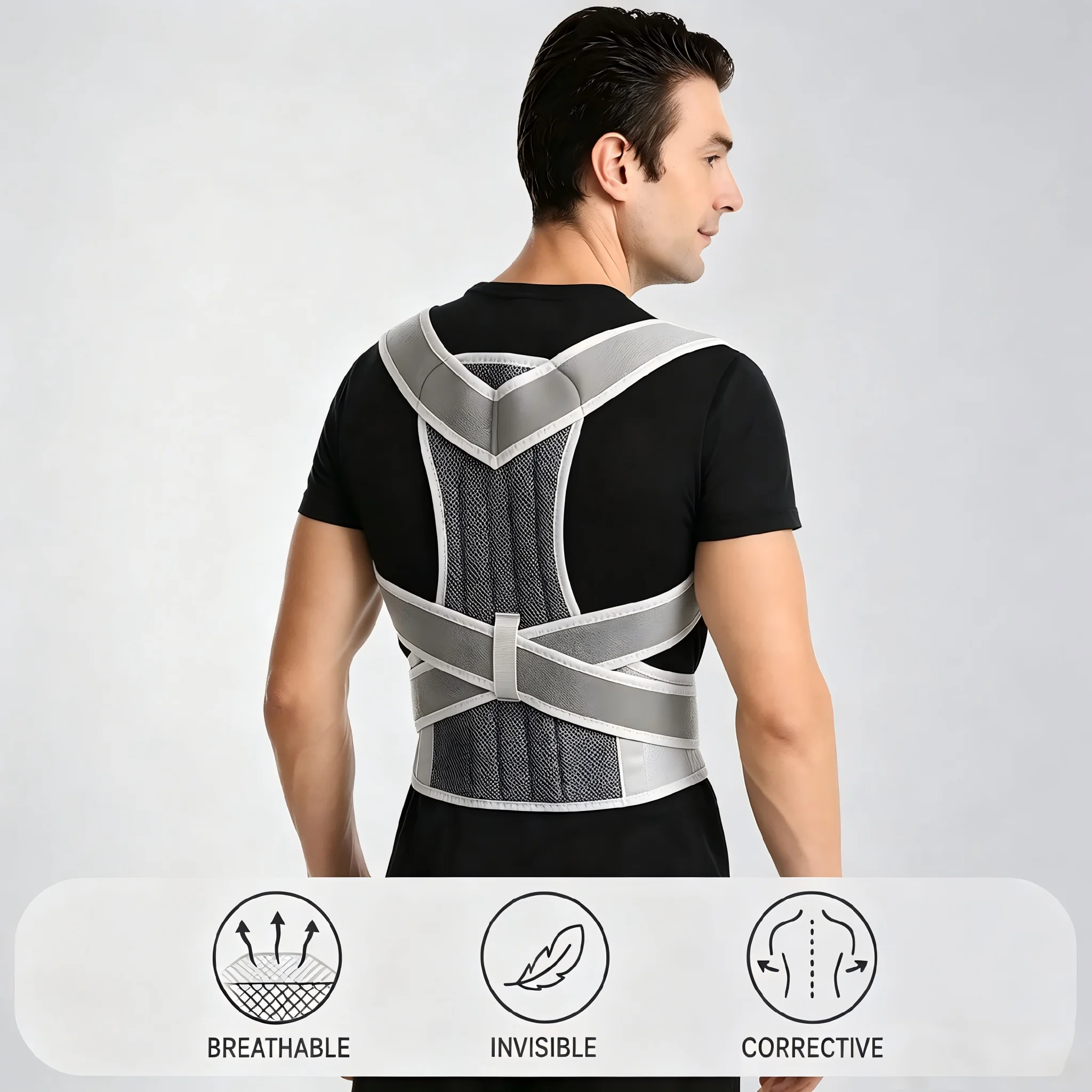 Posture Pole Corrector - Penyangga Postur Tubuh yang Dapat Disesuaikan