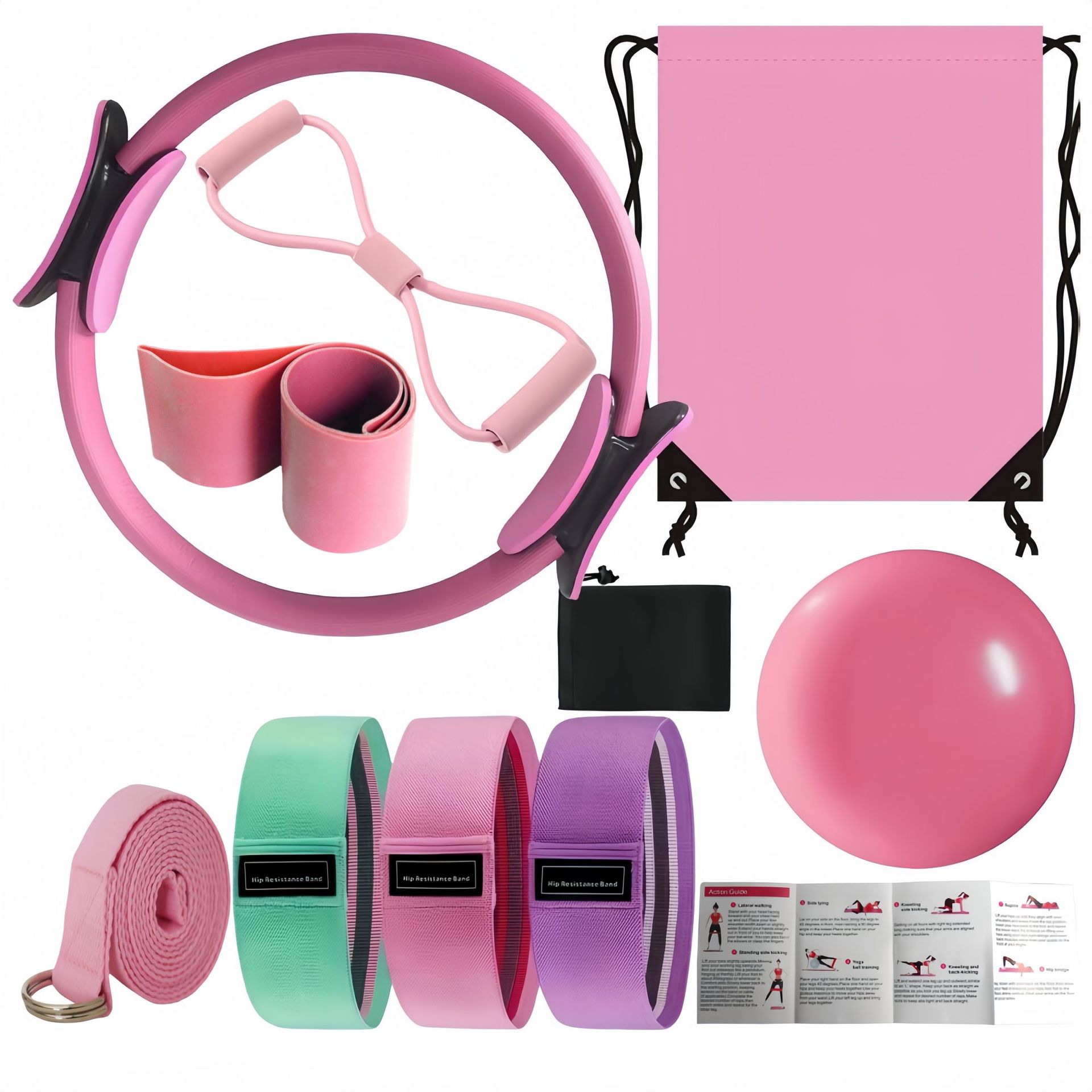 Pilates And Yoga Combined - Set Kombinasi Yoga Pilates 10-potong Baru