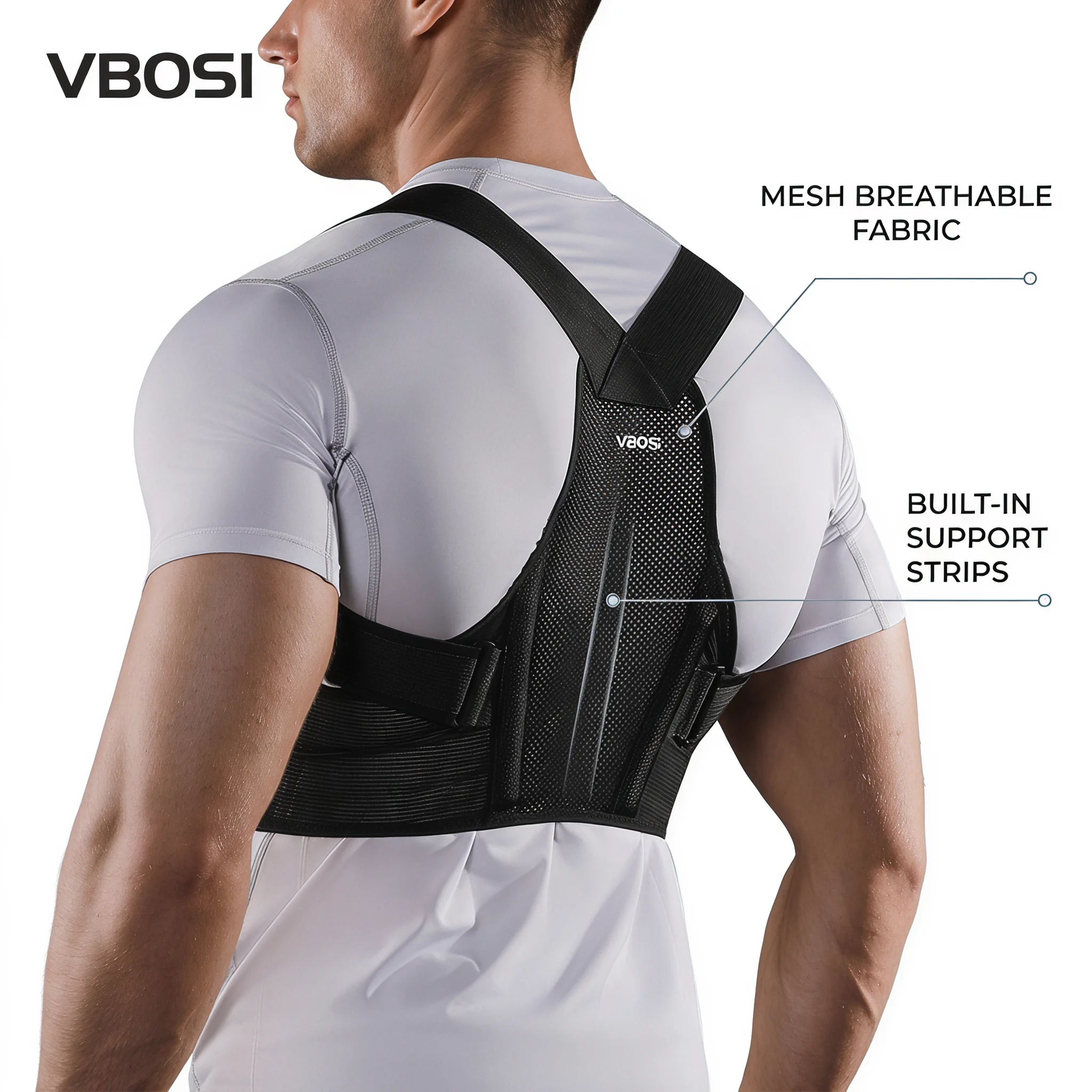 Posture Pole Corrector - Penyangga Postur Tubuh VBOSI yang Dapat