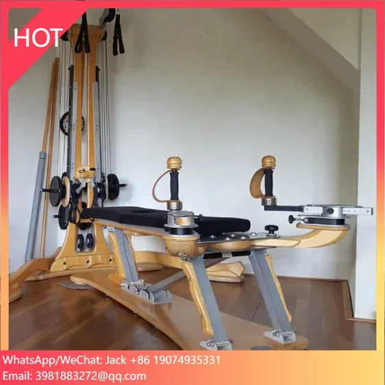 Pilates And Yoga Combined - Unit Kombinasi Reformer Pilates Kayu dengan