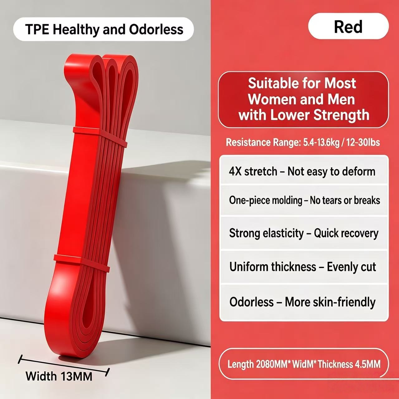 Pita Resistensi TPE 6 Tingkat  - Pilates And Yoga Difference ulasan dan harga
