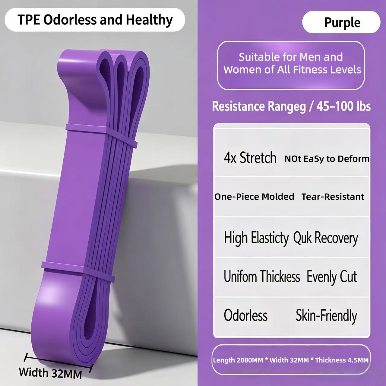 Pita Resistensi TPE 6 Tingkat  - Pilates And Yoga Difference ulasan dan harga