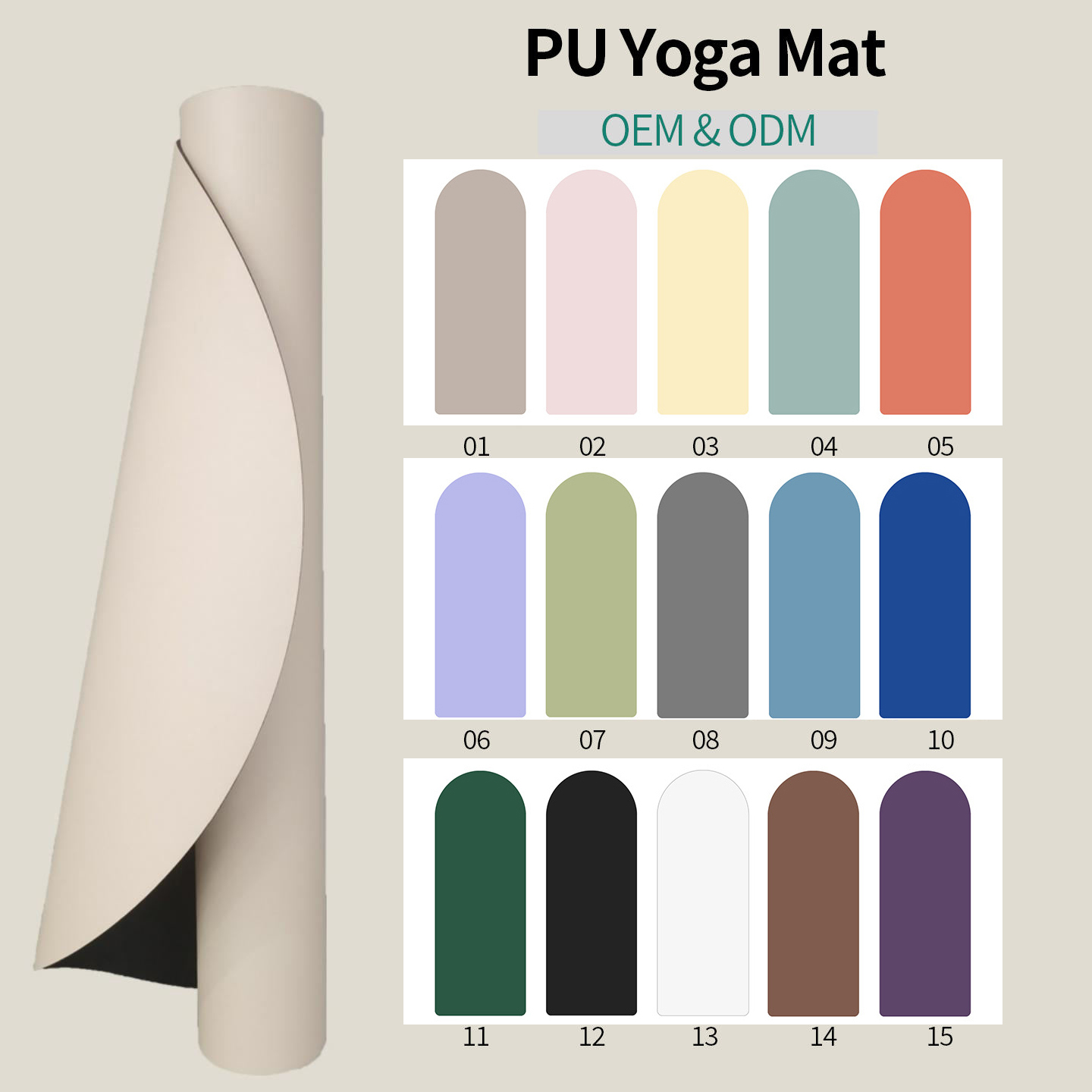 Matras Yoga Lengkung dengan Lo - Pilates Yoga Logo ulasan dan harga