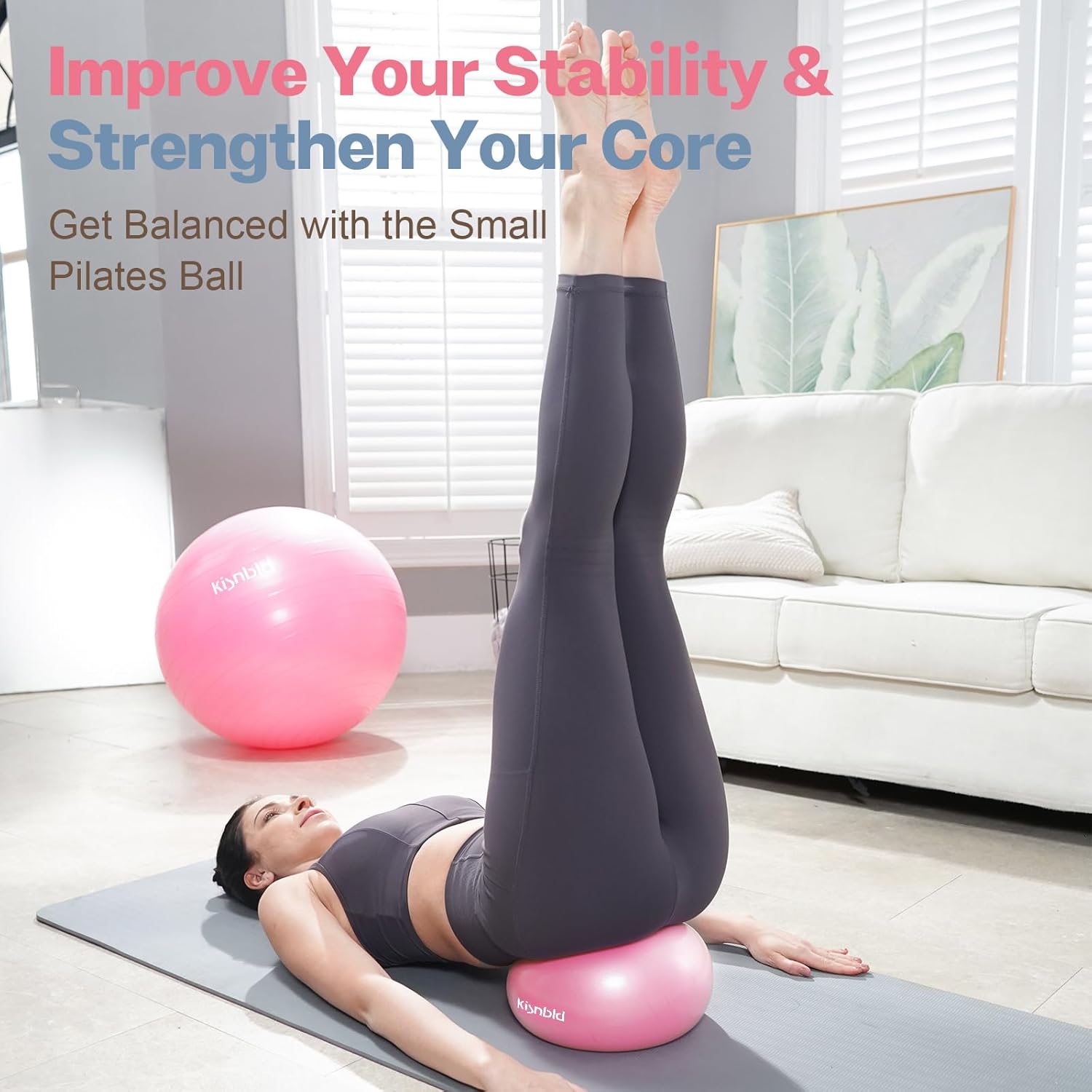 Bola Latihan Kecil, Bola Pilat - Pilates Yoga Workout At Home ulasan dan harga