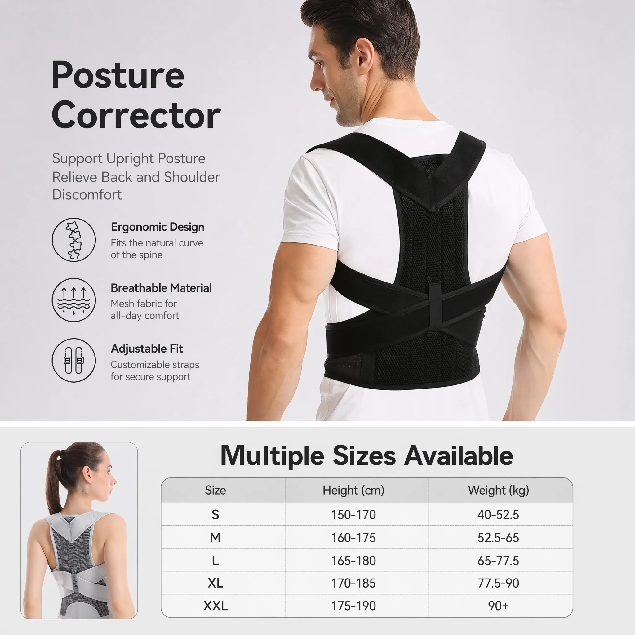 Penyangga Punggung Desain Baru - Posture Pole Corrector ulasan dan harga